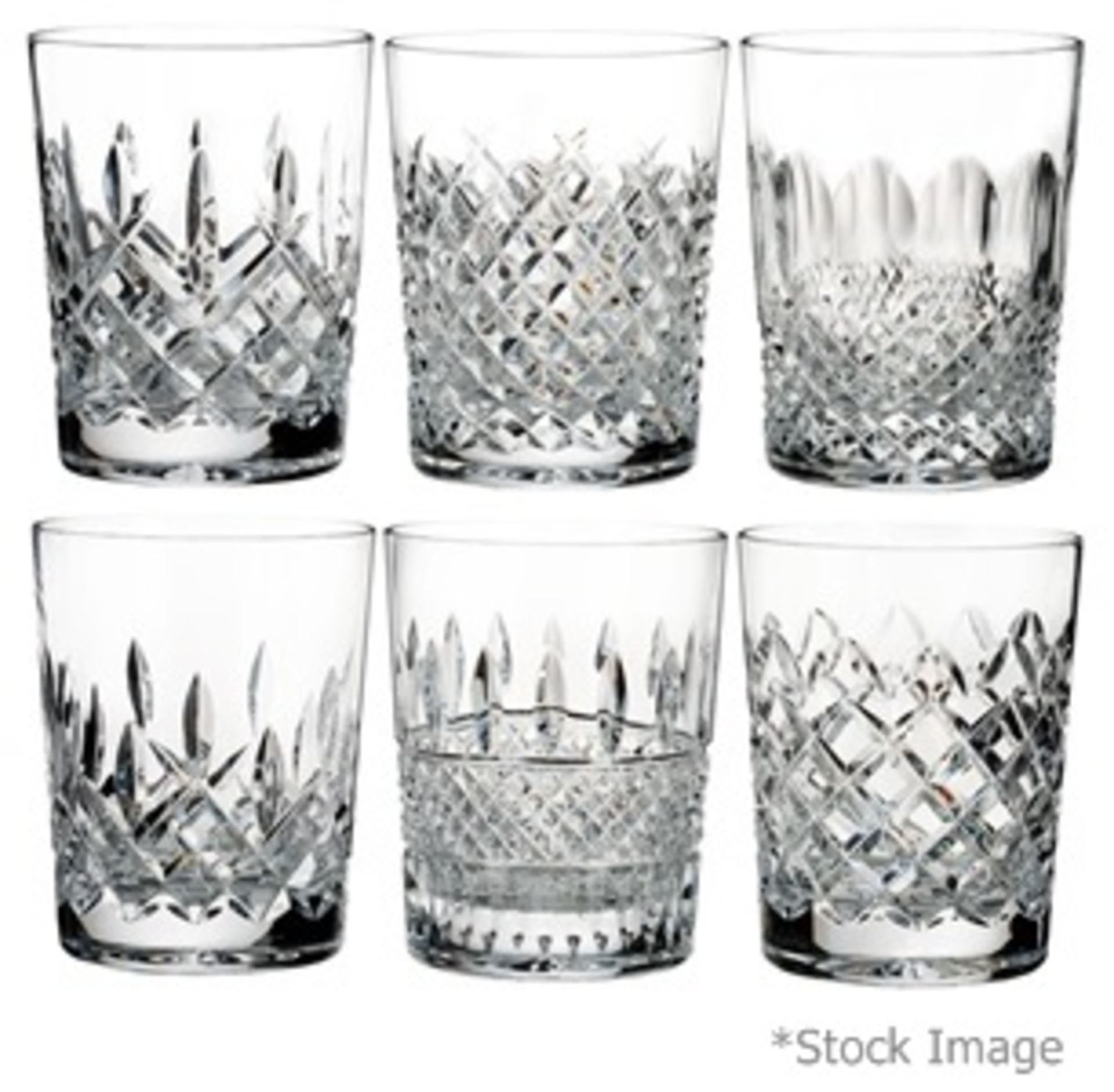 Set of 6 x WATERFORD CRYSTAL 'Lismore' Connoisseur Heritage Tumblers - 400ml - Original RRP £295.00