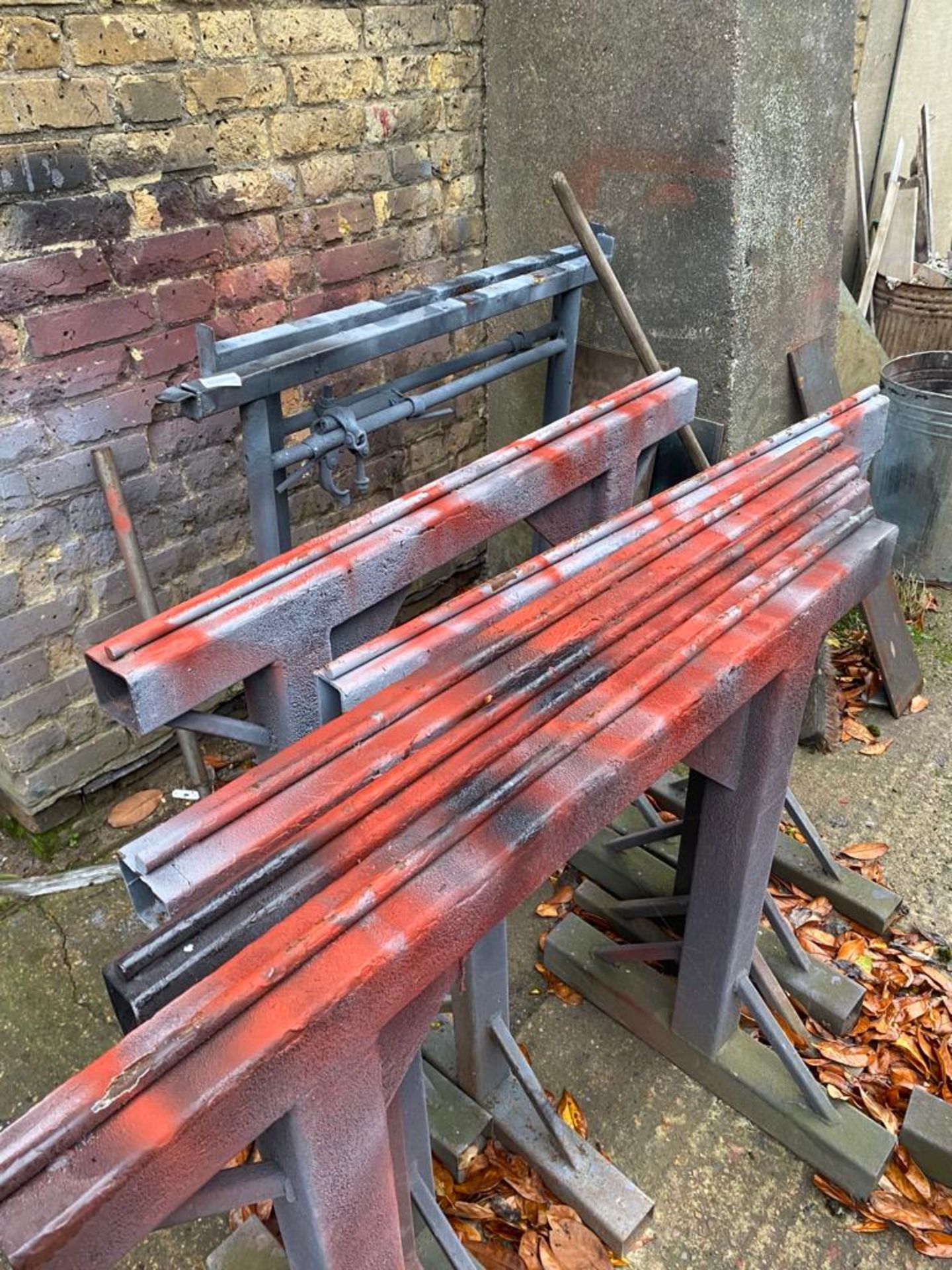 6 x Work Support Tressles Made of Steel - Various Sizes Included But General Size is Approx 130cm - Image 2 of 4