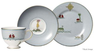 1 x WEDGWOOD / KIT KEMP Sailor’s Farewell Teacup, Saucer and Side Plate Set - Original RRP £120.00 -