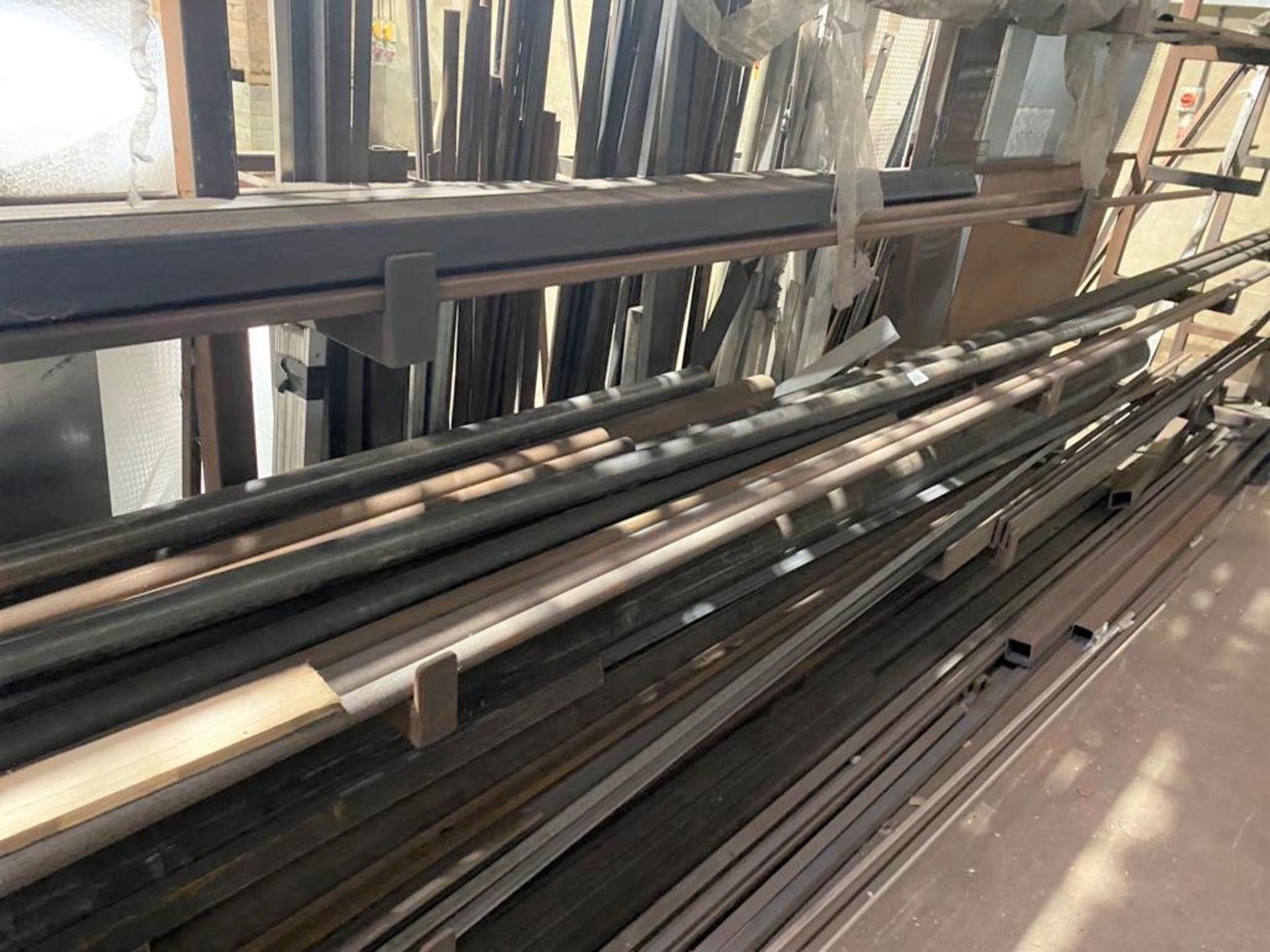 1 x Assorted Lot of Mild Steel Tubing, Strips and Box Sections - Various Lengths Upto 6 Meters in - Image 2 of 7