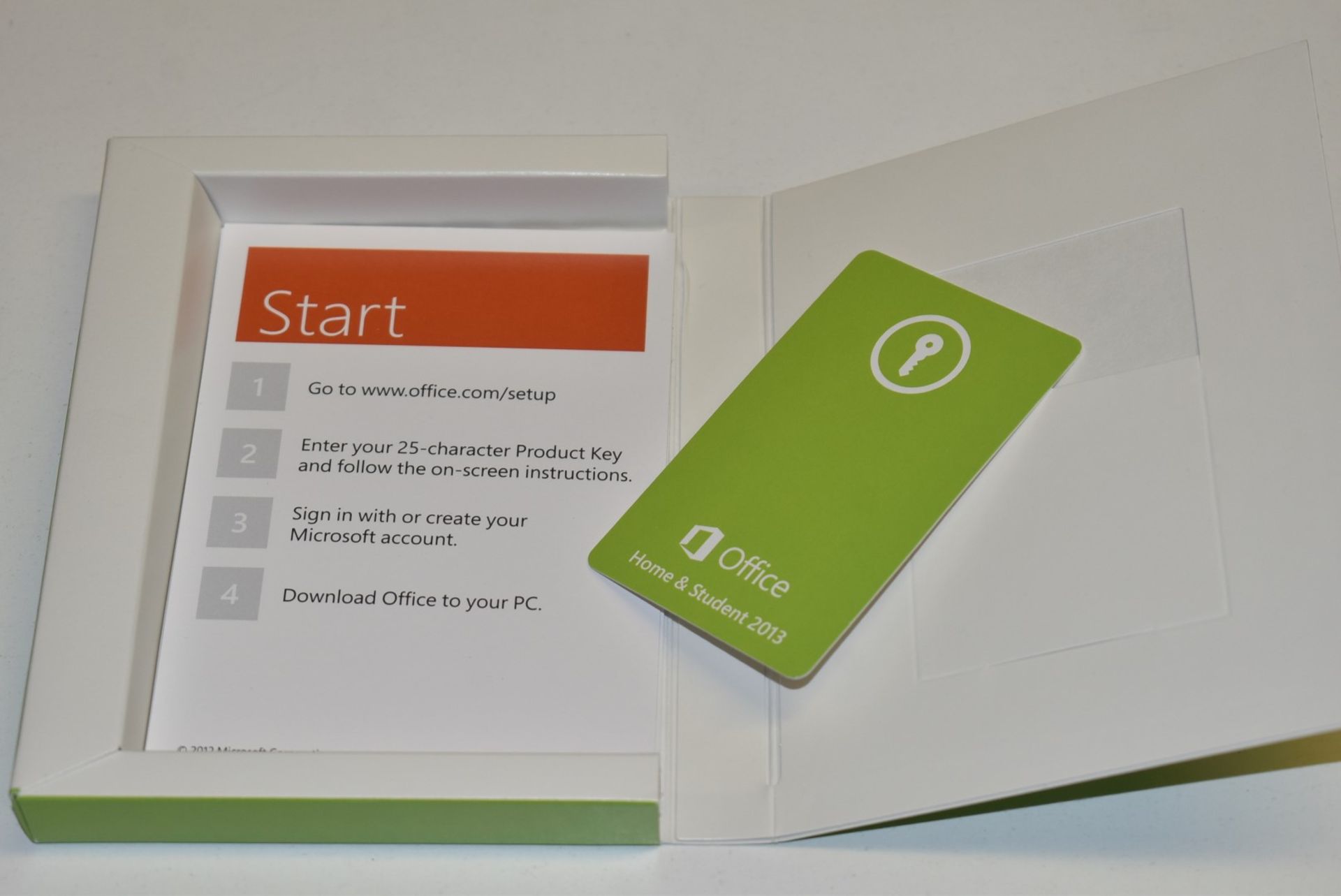 1 x Microsoft Office 2013 Home and Student - Activation Key Card With Original Box - Ref: MPC608 - Image 2 of 2