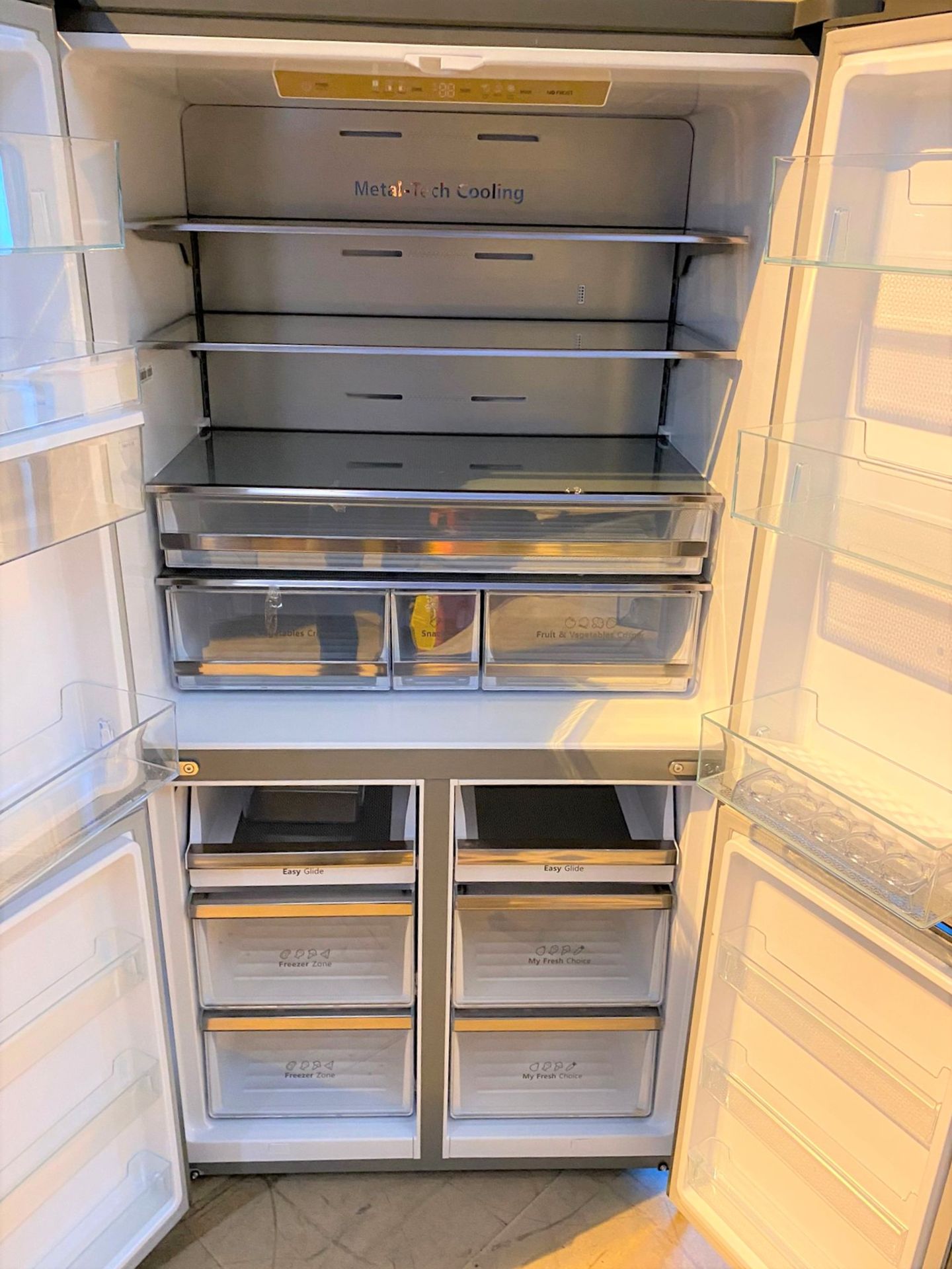 1 x HiSense RQ758N4SWI1 Stainless Steel American Style Fridge Freezer - Unused With Warranty - Image 6 of 7