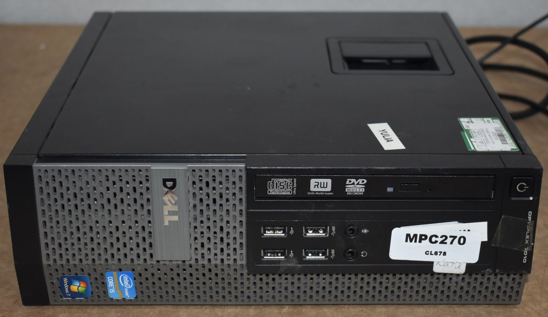1 x Dell OptiPlex 7010 SFF Desktop PC Featuring an Intel i5-5470 Processor and 4gb Ram - Hard