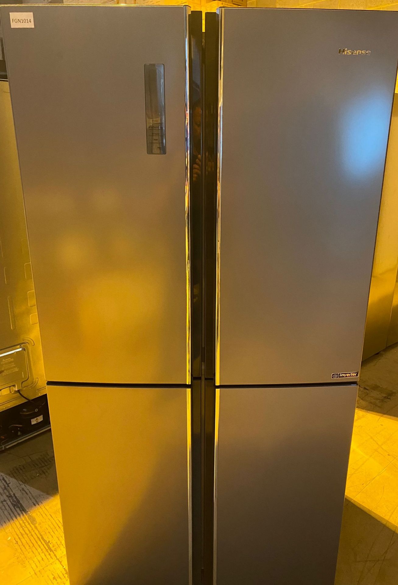 1 x HiSense RQ689N4BD1 Stainless Steel American Style Fridge Freezer - Unused With Warranty - Image 3 of 5