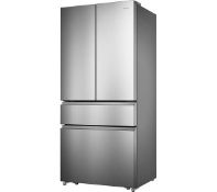 1 x HiSense RF540N4Ai1 Stainless Steel American Fridge Freezer With Water Dispenser - Unused With