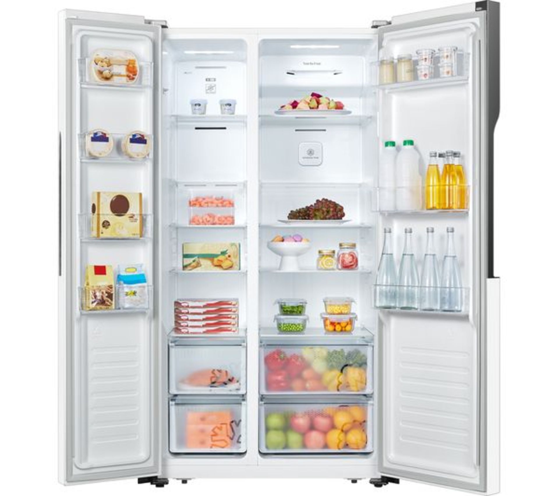 1 x Logik LSBSS20 Silver American Style Fridge Freezer - Unused With Warranty - RRP £629 - Ref: - Image 3 of 6