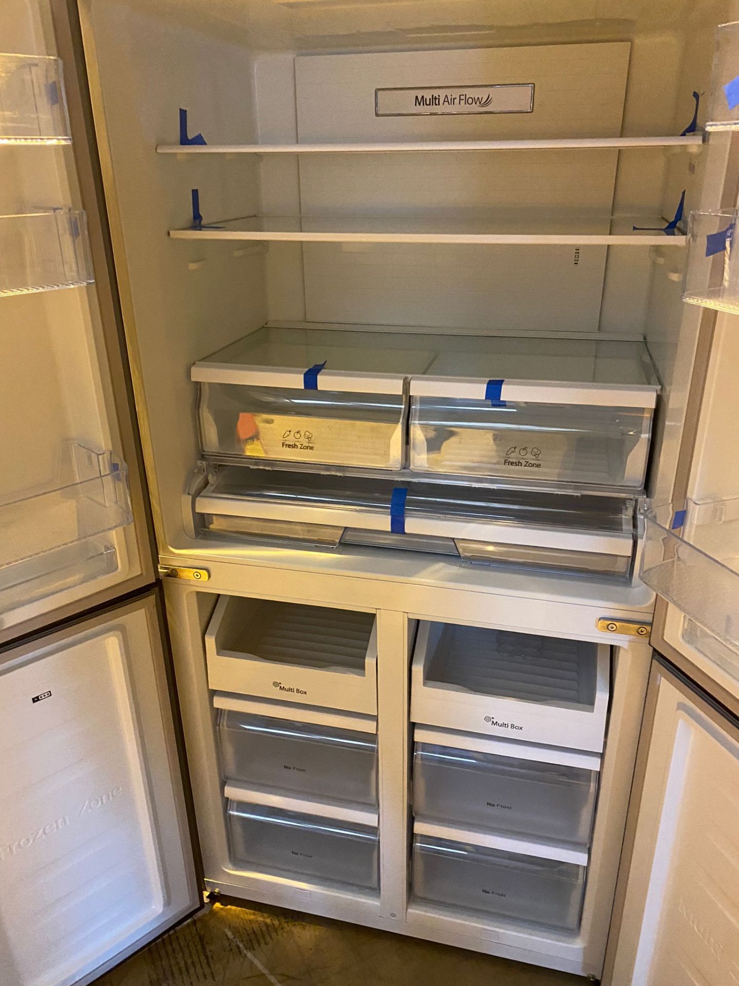 1 x HiSense RQ689N4BD1 Stainless Steel American Style Fridge Freezer - Unused With Warranty - Image 4 of 5