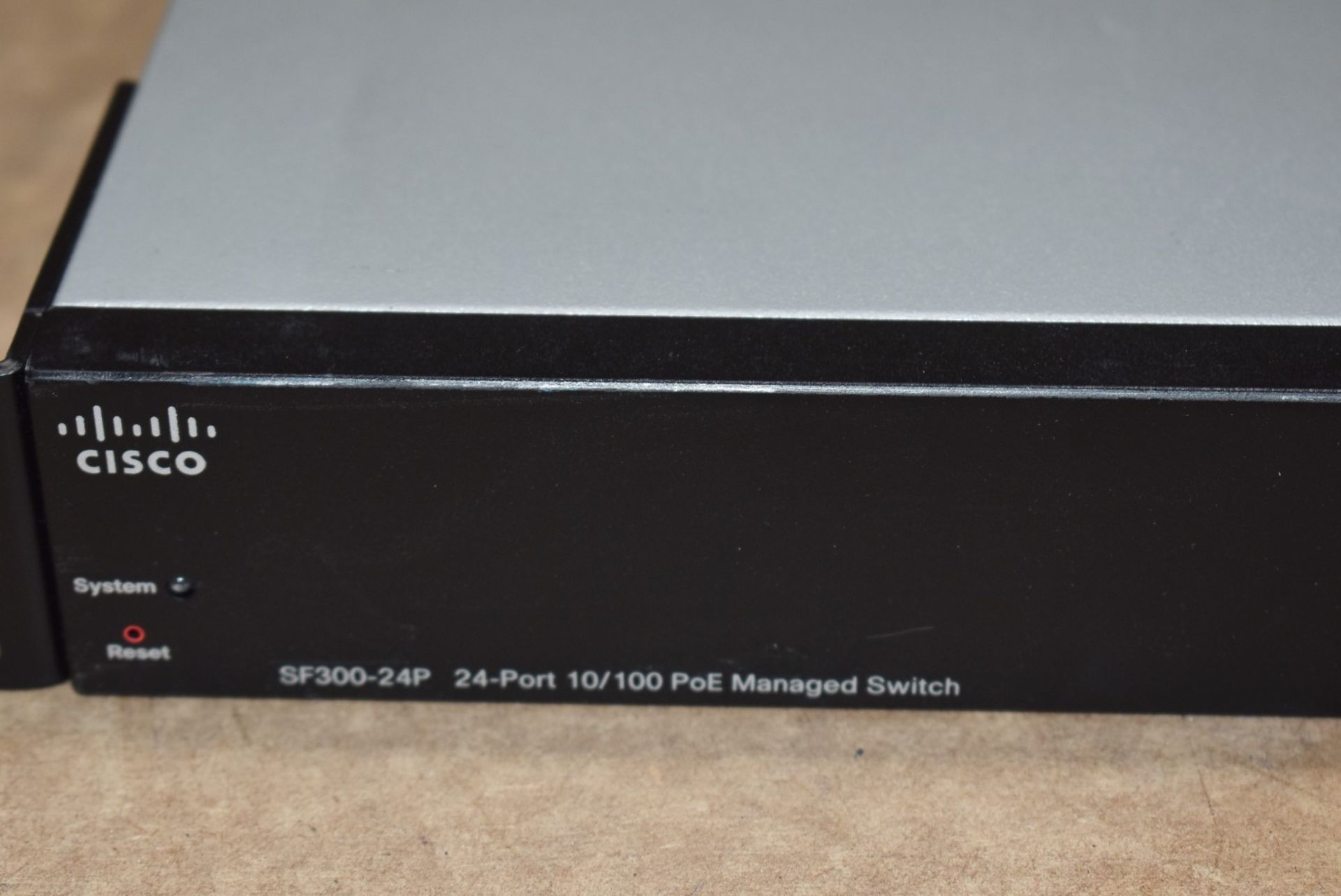 1 x Cisco SF300-24P 24-Port 10/100 PoE Managed Switch - Includes Power Cable - Ref: MPC156 CA - - Image 7 of 9