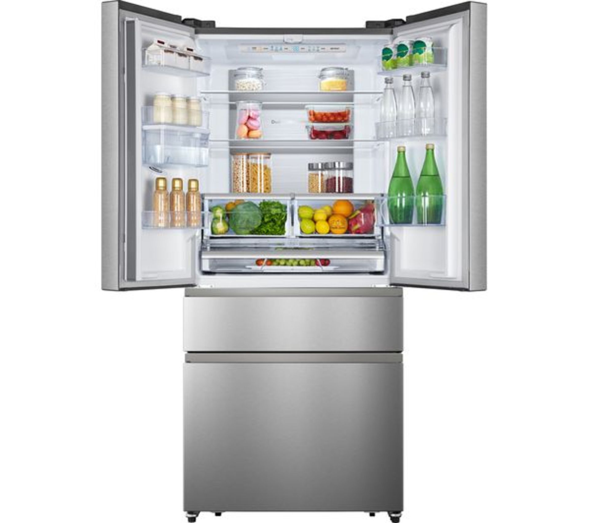 1 x HiSense Pureflat RF540N4Wi1 Stainless Steel Fridge Freezer - Unused With Warranty - RRP £849 - Image 3 of 9