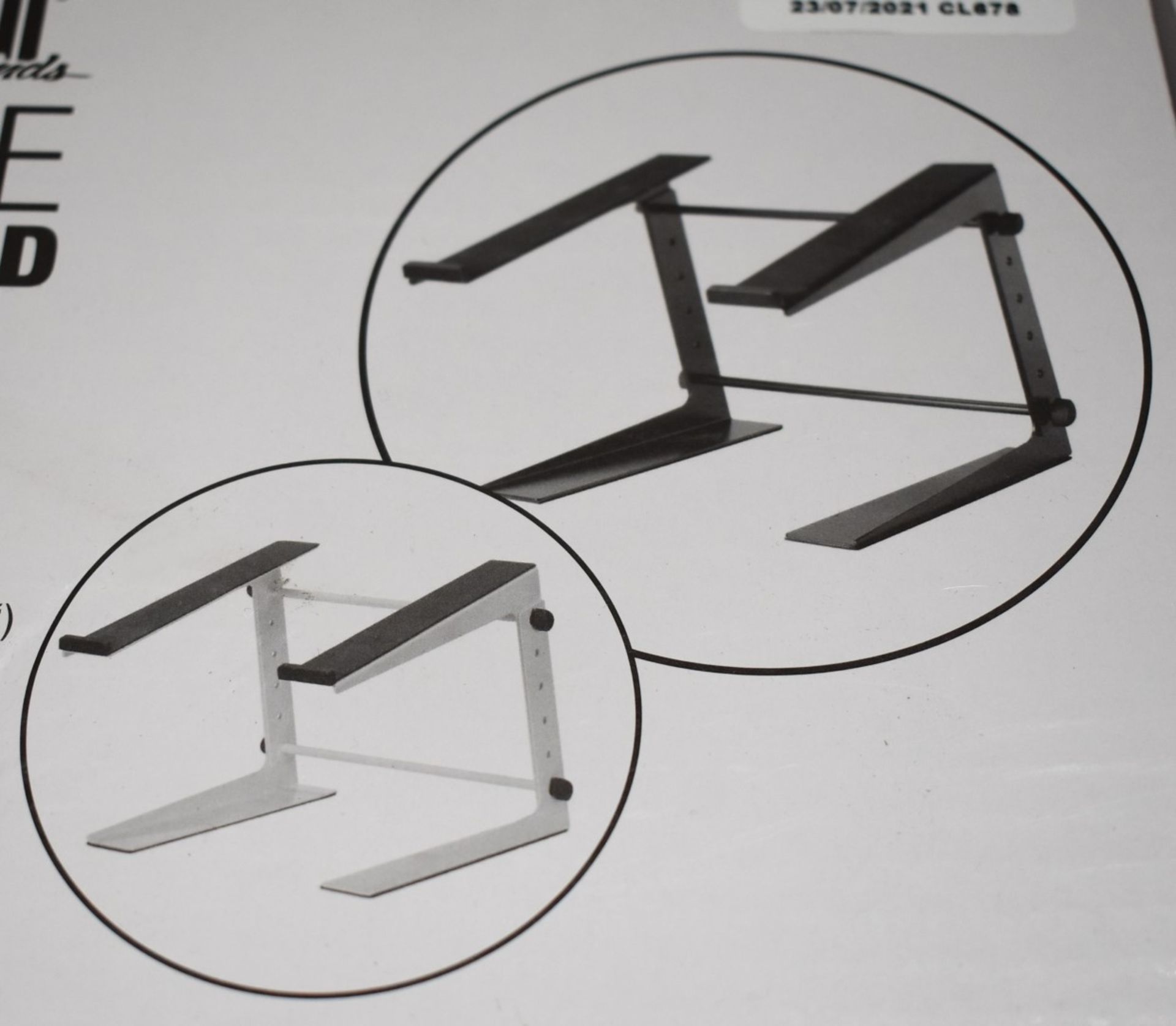 1 x Adam Hall Laptop Stand in Black - New and Boxed - Suitable For 12" - 17" Laptop Formats Type - Image 5 of 5