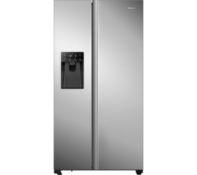 1 x HiSense RS694N4TCF Stainless Steel American Style Fridge Freezer With Water & Ice Dispenser