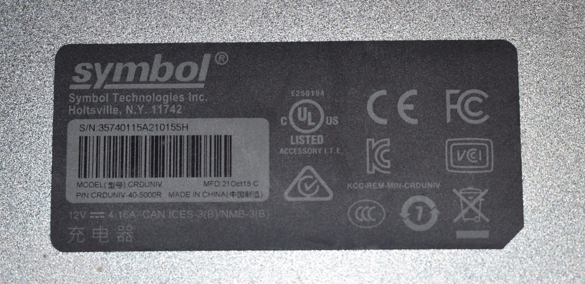 5 x Zebra Symbol MC40 1D 2D Barcode Scanner PDA Handheld Computes - Includes Charging Dock, Power - Image 12 of 12