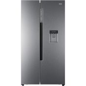 1 x Haier HRF 522IG6 Stainless Steel American Style Fridge Freezer With Water and Ice Dispenser
