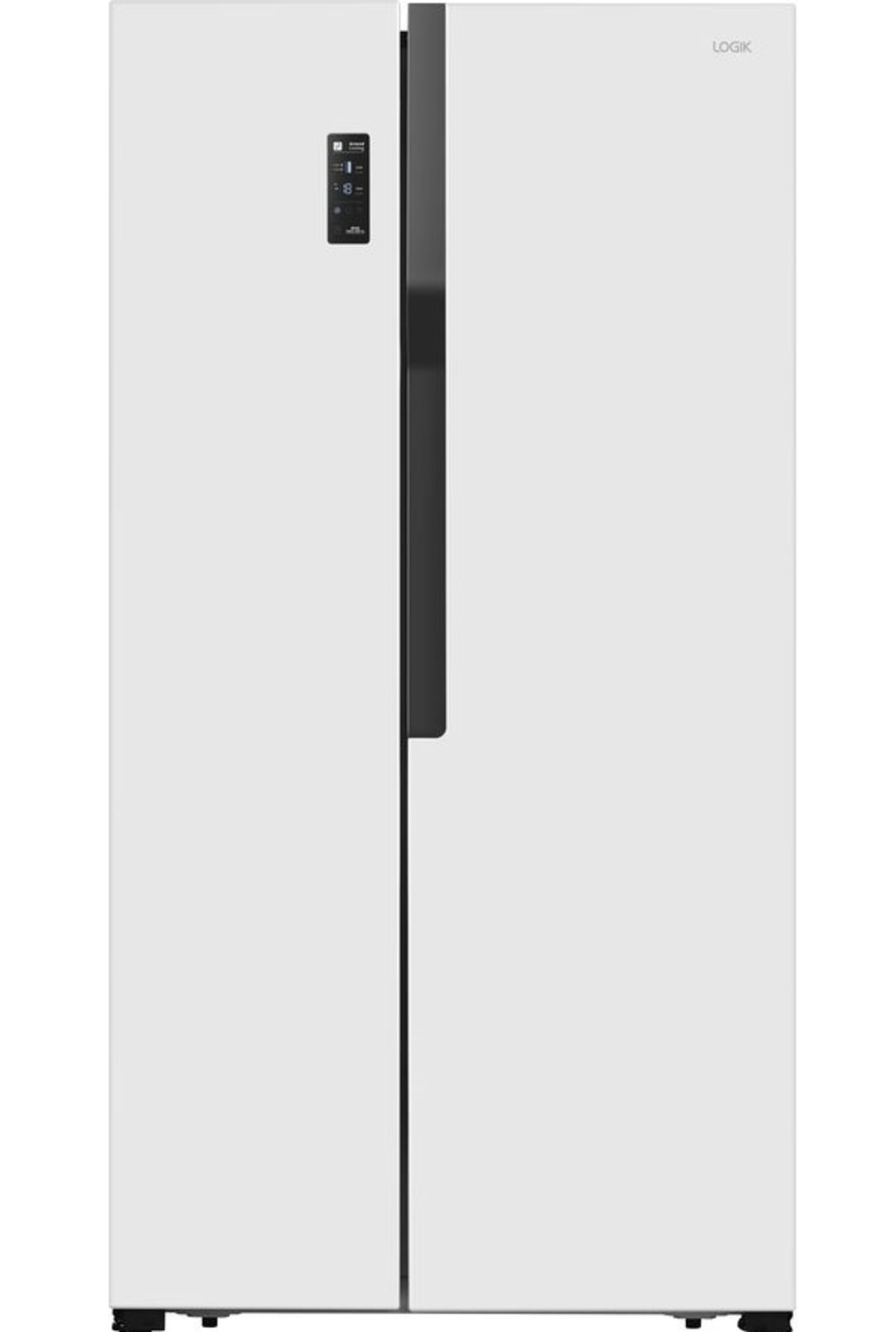 1 x Logik LSBSS20 Silver American Style Fridge Freezer - Unused With Warranty - RRP £629 - Ref: