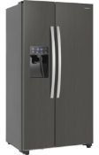 1 x Kenwood KSBSDiX20 Stainless Steel American Style Fridge Freezer With Water and Ice Dispenser
