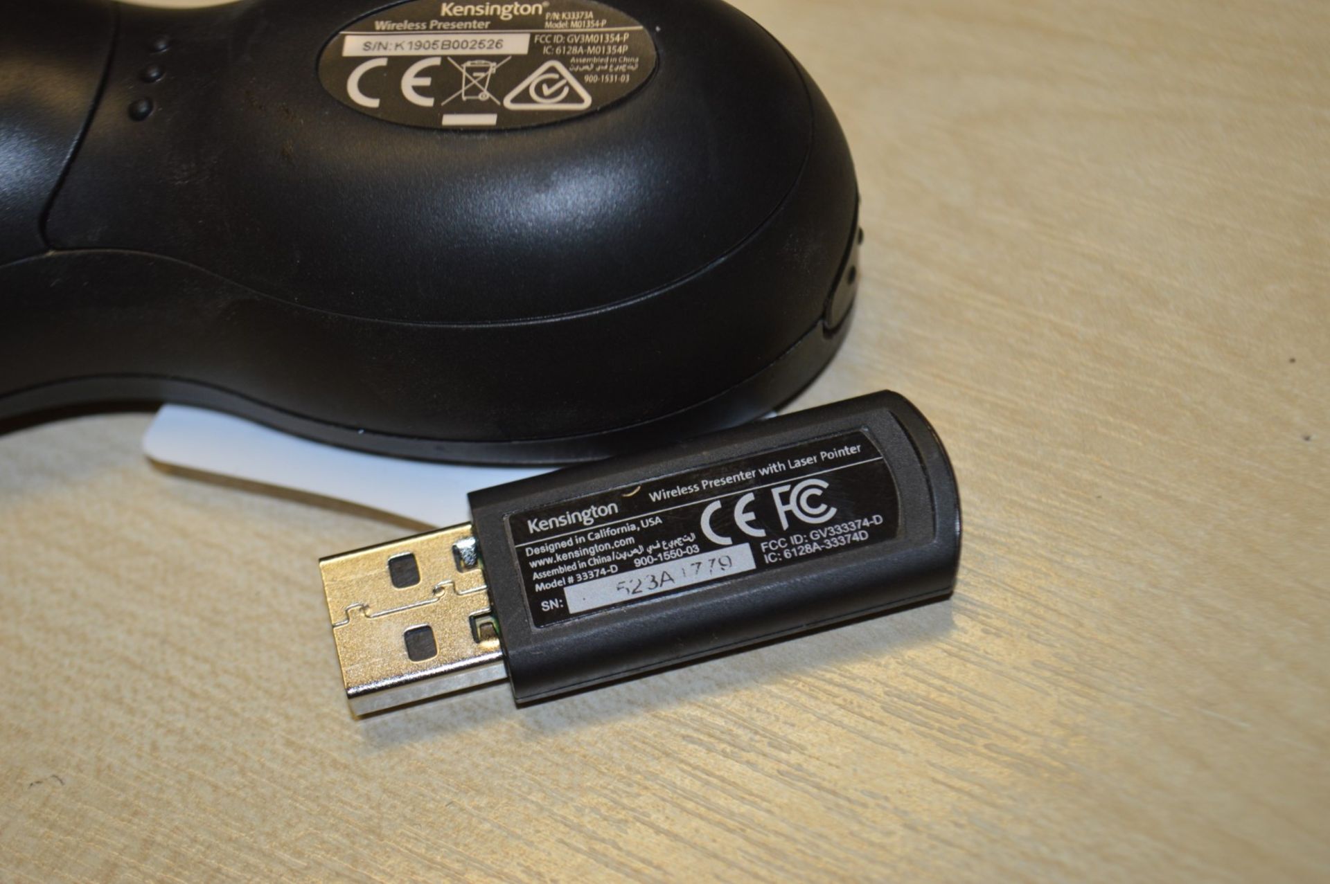 1 x Kensington Wireless Presenter Red Laser With USB Dongle - Ref: MPC822 - CL678 - Location: - Image 4 of 4