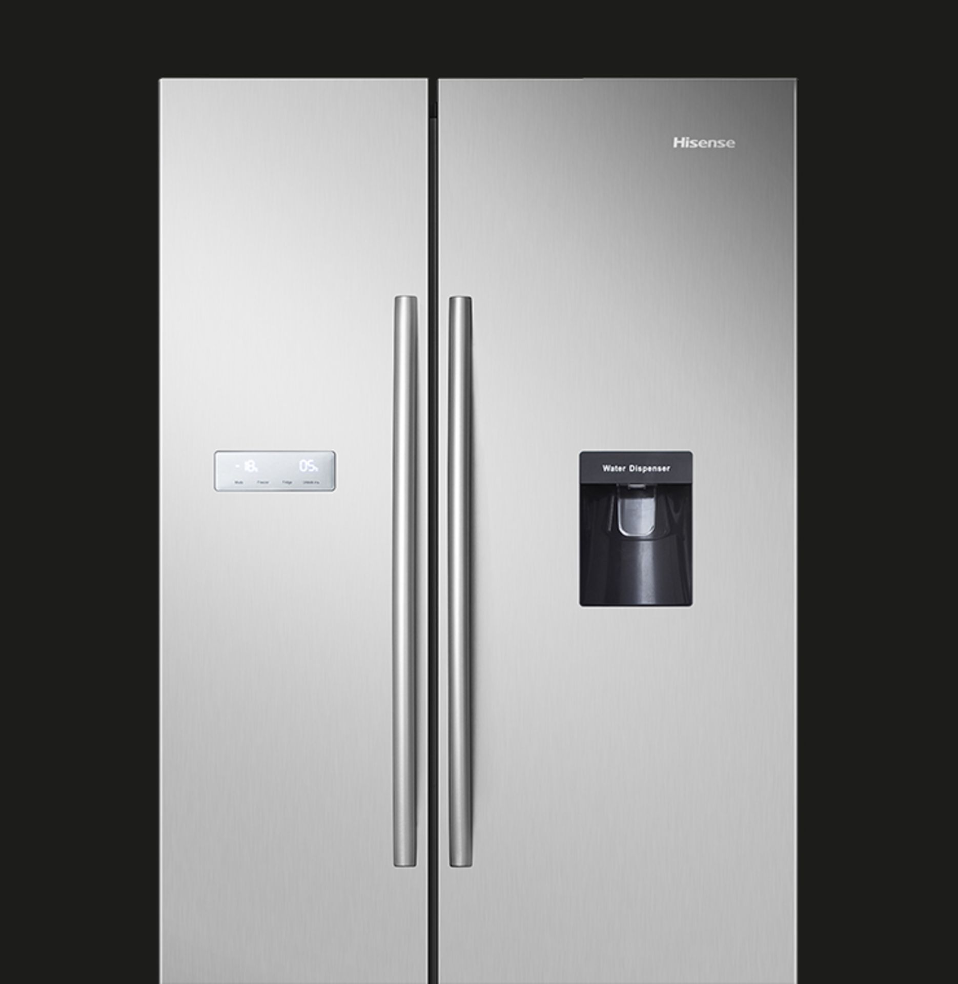 1 x HiSense RS741N4WC11 Stainless Steel American Style Fridge Freezer With Water Dispenser - Image 10 of 10