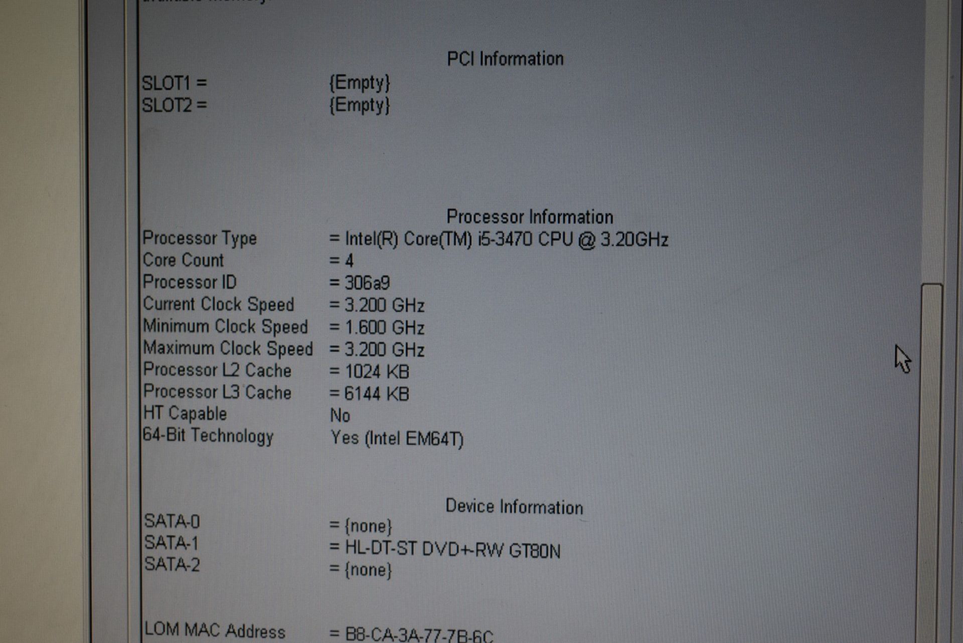 1 x Dell OptiPlex 7010 SFF Desktop PC Featuring an Intel i5-5470 Processor and 4gb Ram - Hard - Image 7 of 8