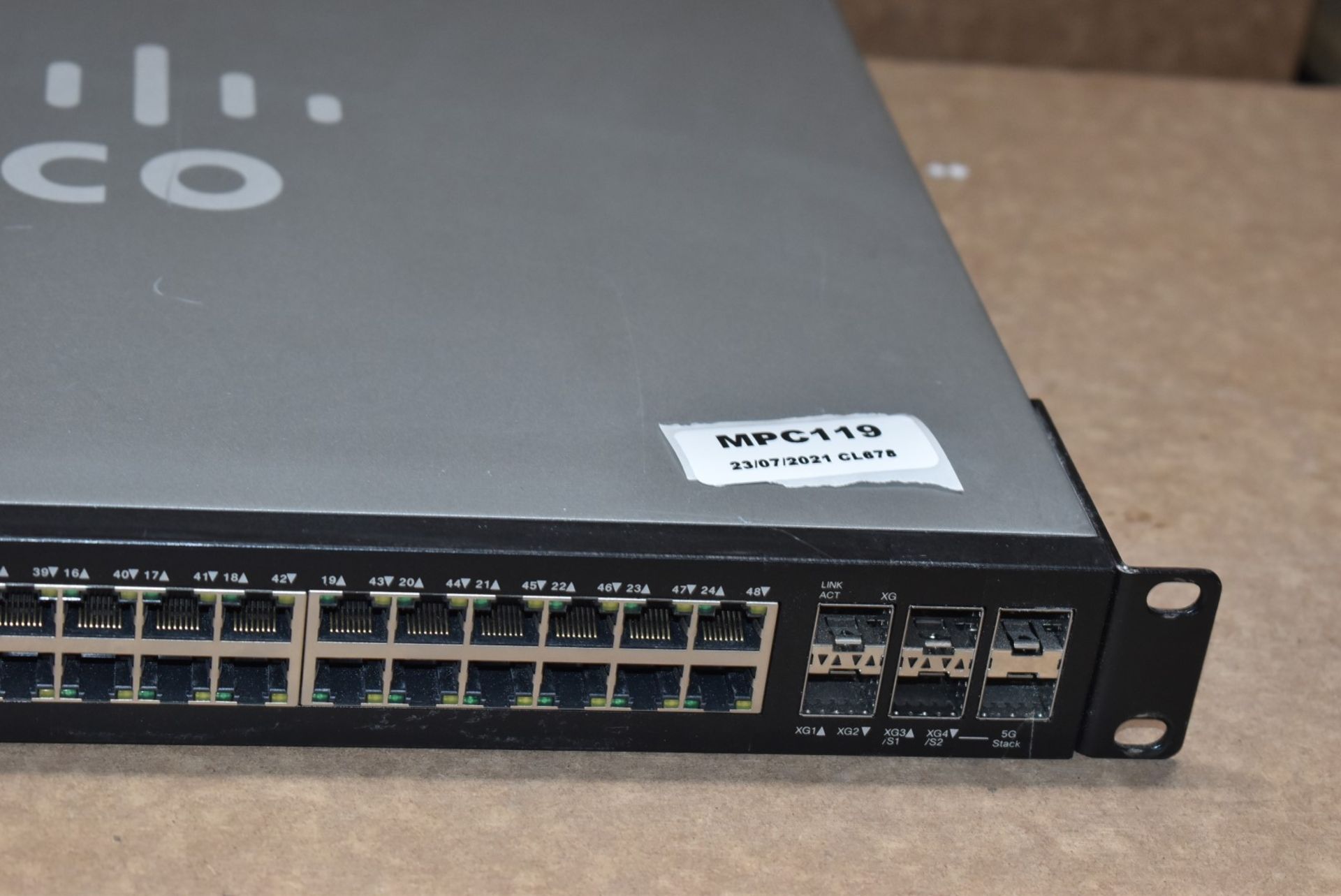 1 x Cisco SG500X-48MP 48-Port Gig Max PoE + 4-Port 10-Gig Stackable Managed Switch - RRP £2,499 - - Image 4 of 9