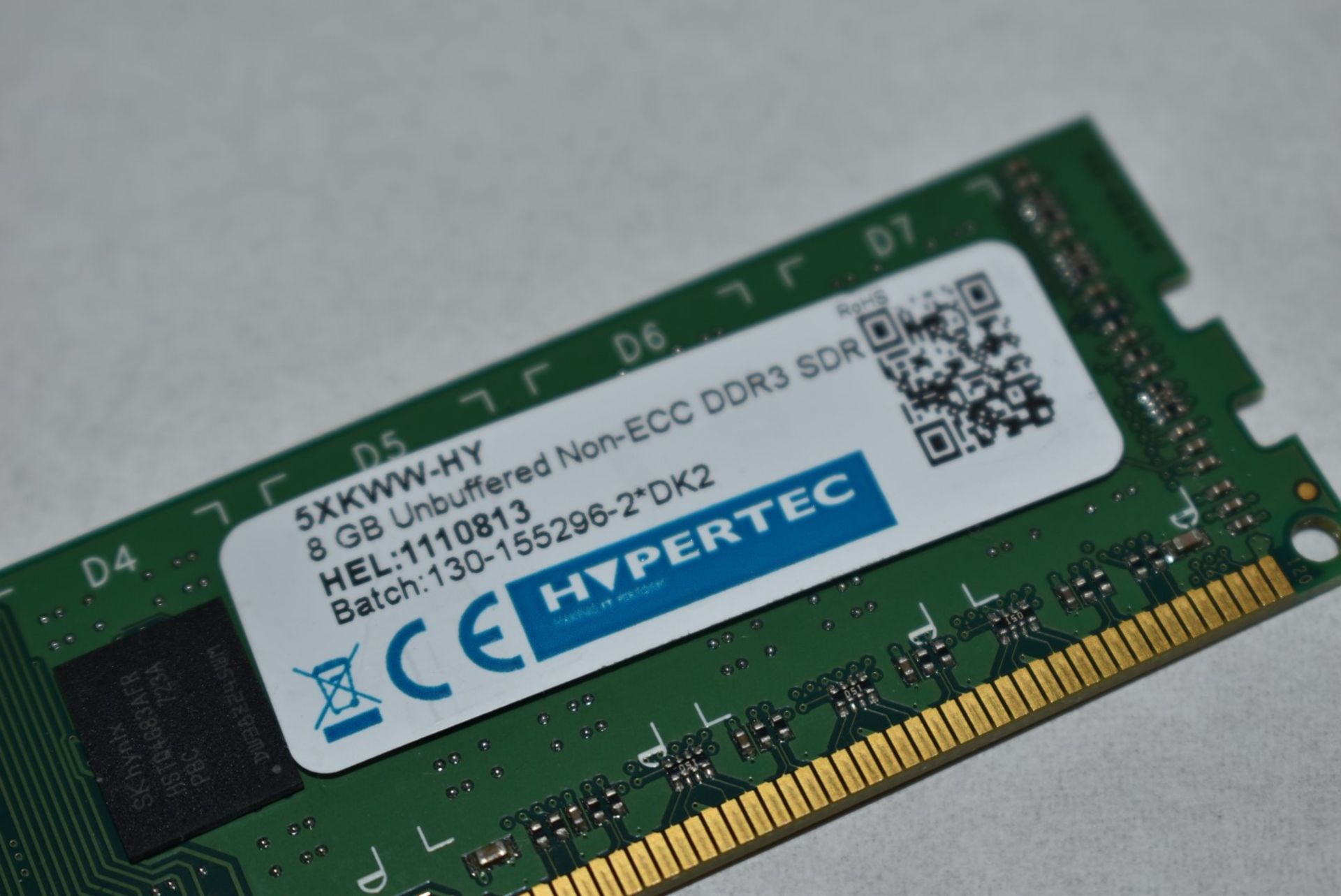 1 x Hypertec 8GB DDR3 Ram Module For Desktop Computers - 1 x 8GBRam Module - 1600 MHz - Ref: - Image 2 of 2