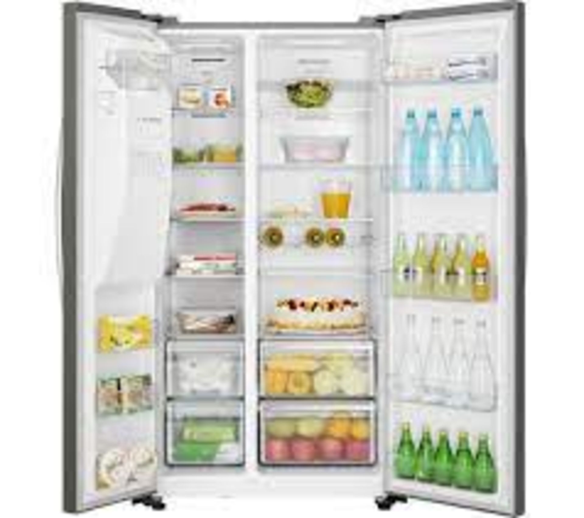 1 x Kenwood KSBSDiX20 Stainless Steel American Style Fridge Freezer With Water and Ice Dispenser - Image 2 of 8