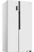 1 x Logik LSBSW20 American Style Fridge Freezer in White - Unused With Warranty - RRP £629