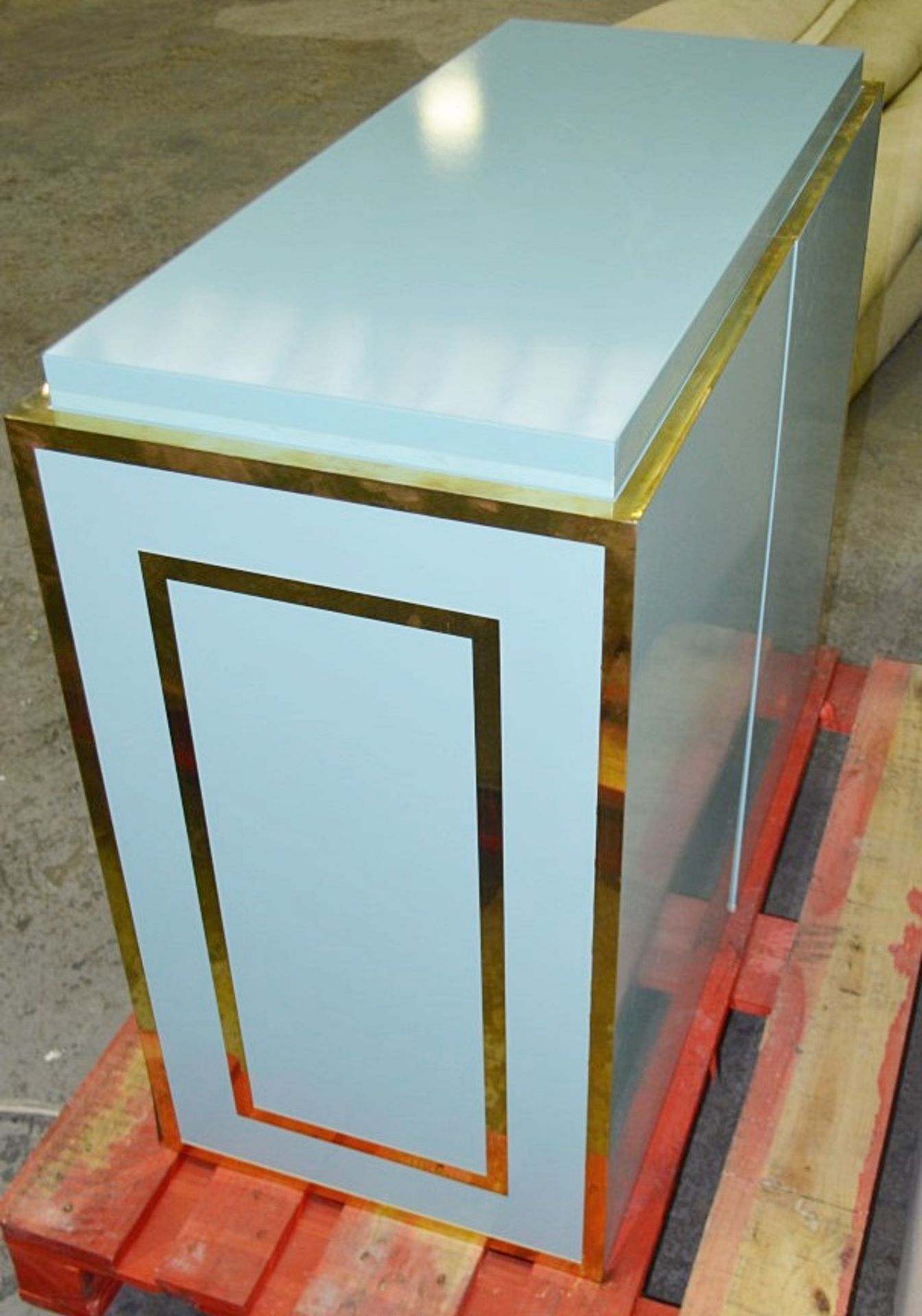 1 x Bank Safety Deposit Box-style Shop Display Plinth With False Drawer Fronts - Image 5 of 6