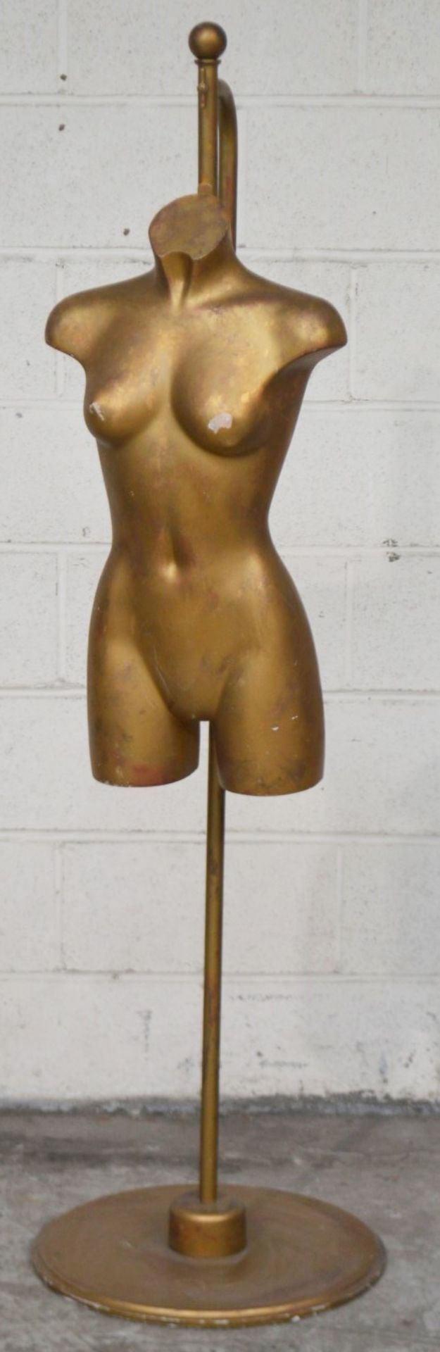 1 x Mannequin With An Aged Gold Finish - 170cm Tall  - Ref: MHB156 - CL670 - Location: Altrincham