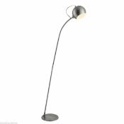 1 x Searchlight Magnetic Head Adjustable LED Floor Lamp in Satin Silver - Product Code: 5491SS -