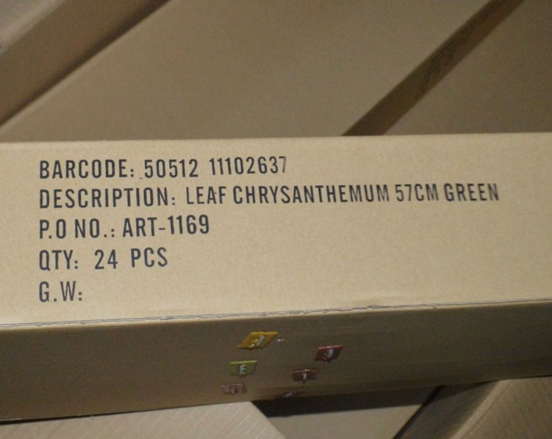 5 x Boxes Of Artificial Premium Chrysanthemum Leaves - 120 x Pieces For Commercial Displays Etc - Image 2 of 4