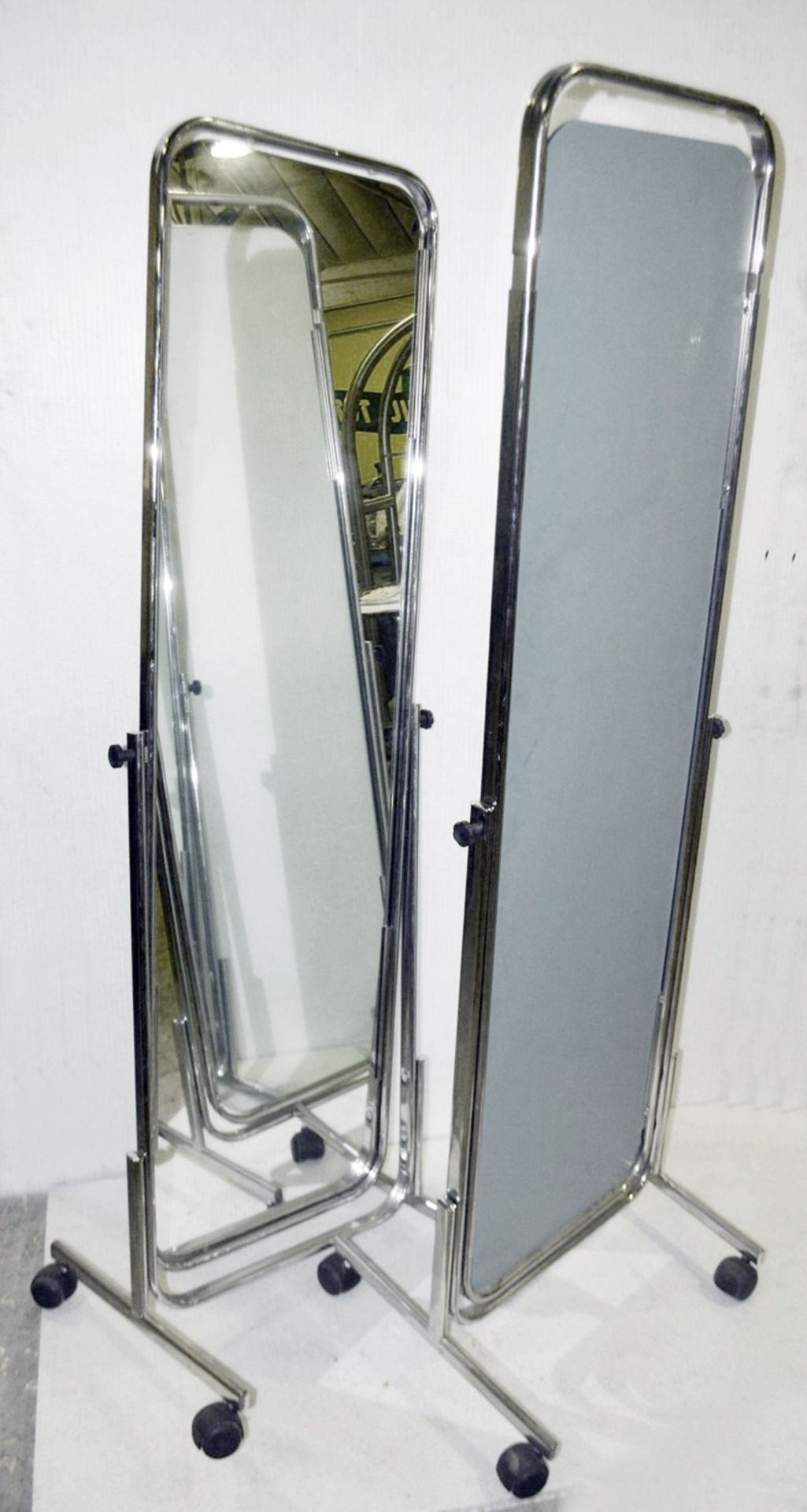 2 x Stylish Full-length Mirrors - Dimensions: H162 x W50 x D47cm - Ref: HAR252+253 GIT - CL987 -