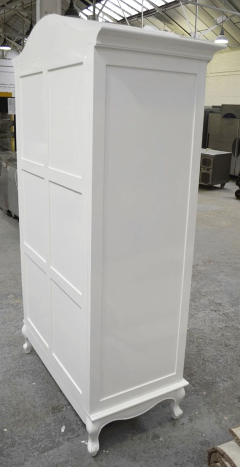 1 x Bespoke Events / Display Wardrobe In White Gloss With Custom Design - Image 9 of 10