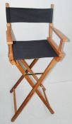 1 x Professional Tall Folding Directors Chair - Ex-Display Prop - Dimensions (Approx): H120 x W52