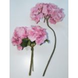 Large Quantity Of Premium Artificial Hydrangeas In Light Pink Silk - Approx 160 pcs - Ex-Display