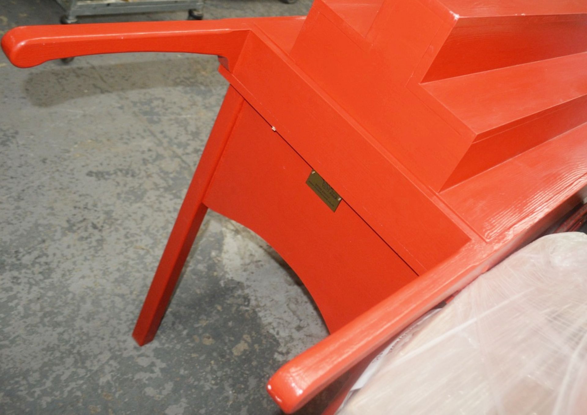 1 x NOOK Bespoke Wooden Display Retail Cart In Red - British Made - Dimensions: H120 x W190 x D68cm - Image 5 of 5