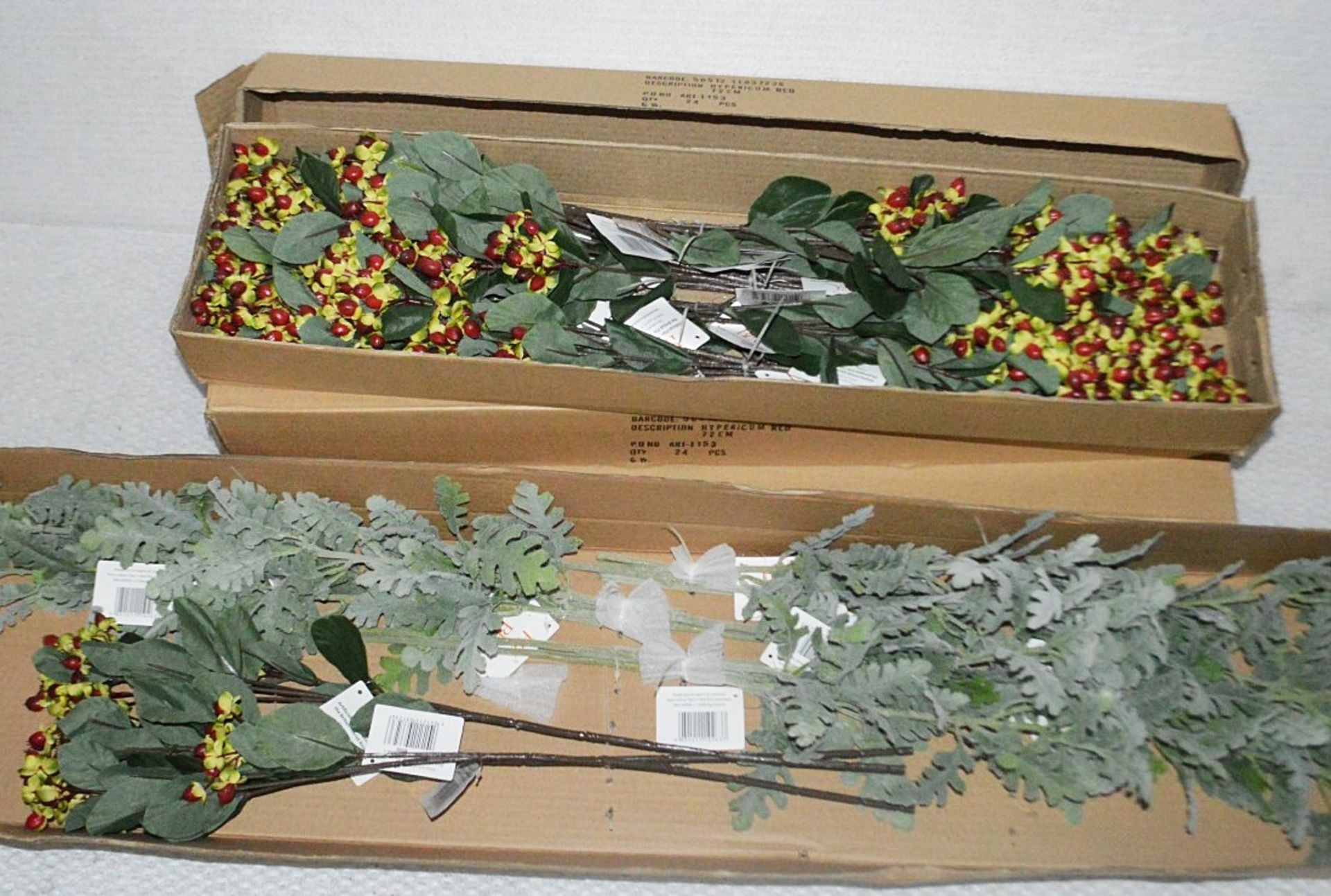 85 x Luxury Artificial Plant Floristry Sprays - Mostly Red Hypericum - 70cm Tall - Total RRP £400.00 - Image 2 of 6