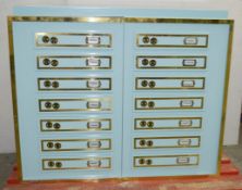 1 x Bank Safety Deposit Box-style Shop Display Plinth With False Drawer Fronts