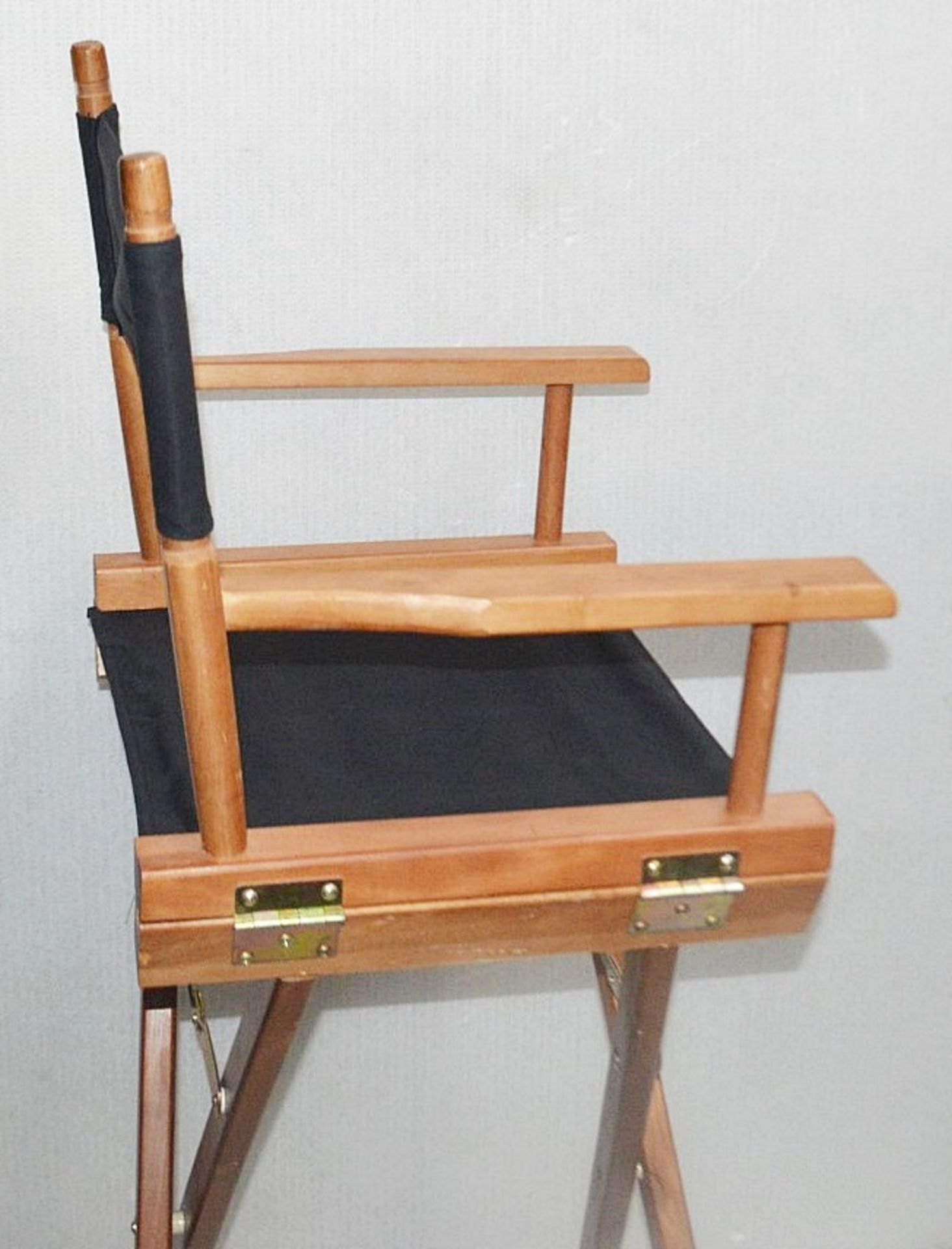 1 x Professional Tall Folding Directors Chair - Ex-Display Prop - Dimensions (Approx): H120 x W52 - Image 3 of 4