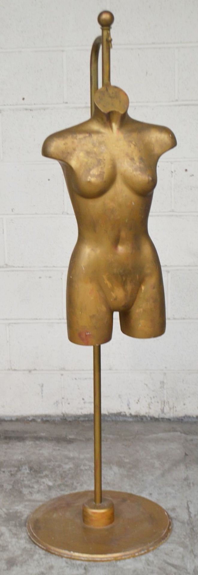 1 x Mannequin With An Aged Gold Finish - 170cm Tall - Ref: MHB162 - CL670 - Location: Altrincham