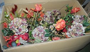 Large Box Of Artificial Wild Flowers and Dried Wheat From High Profile Window / Shop Displays