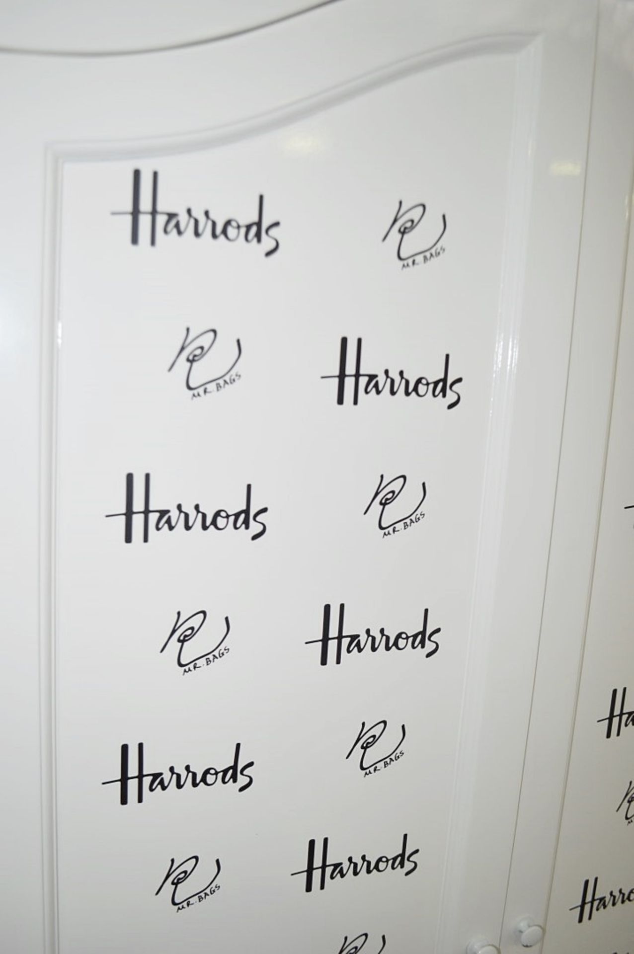 1 x Bespoke Events / Display Wardrobe In White Gloss With Custom Design - Image 10 of 10