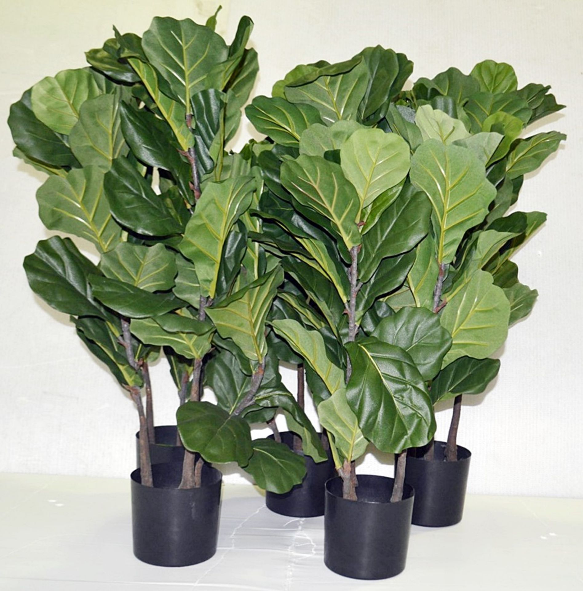 5 x Commercial Artificial Medium Sized Potted Plants - Dimensions (approx): H94 x W50cm - Ex-