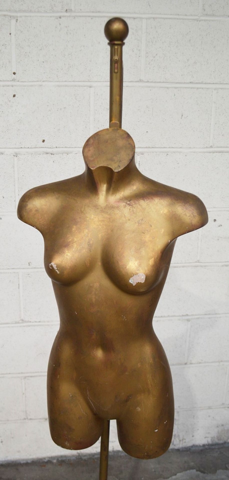 1 x Mannequin With An Aged Gold Finish - 170cm Tall  - Ref: MHB156 - CL670 - Location: Altrincham - Image 2 of 5