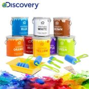 1 x Discovery Outdoor Chalk Paint - 18 Piece Washable Set - Brand New - CL987 - Ref: HRX132  -