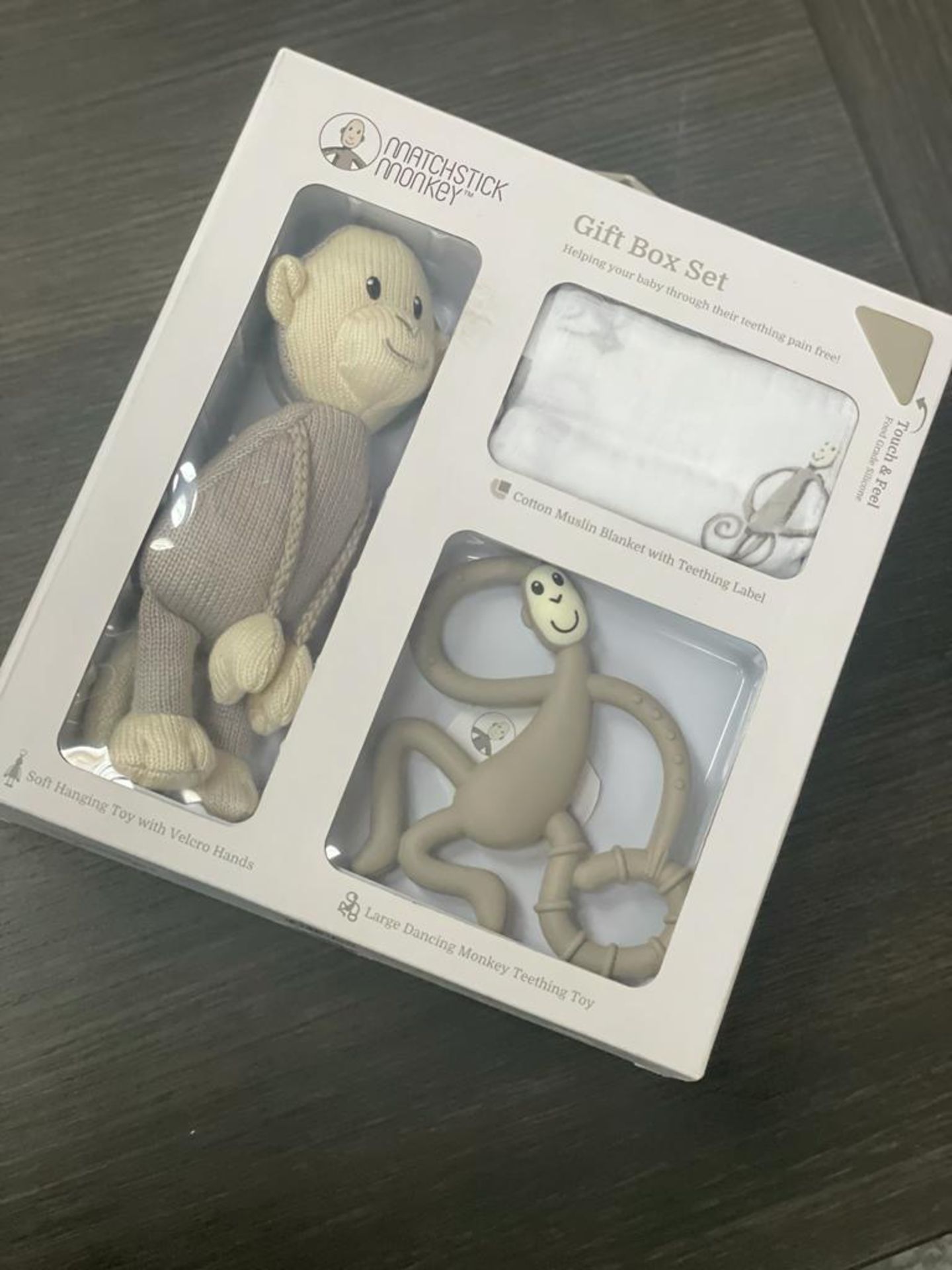 1 x Matchstick Monkey Teething Gift Box Set - Brand New RRP £35.00 - CL987 - Ref: HRX170  - - Image 2 of 4