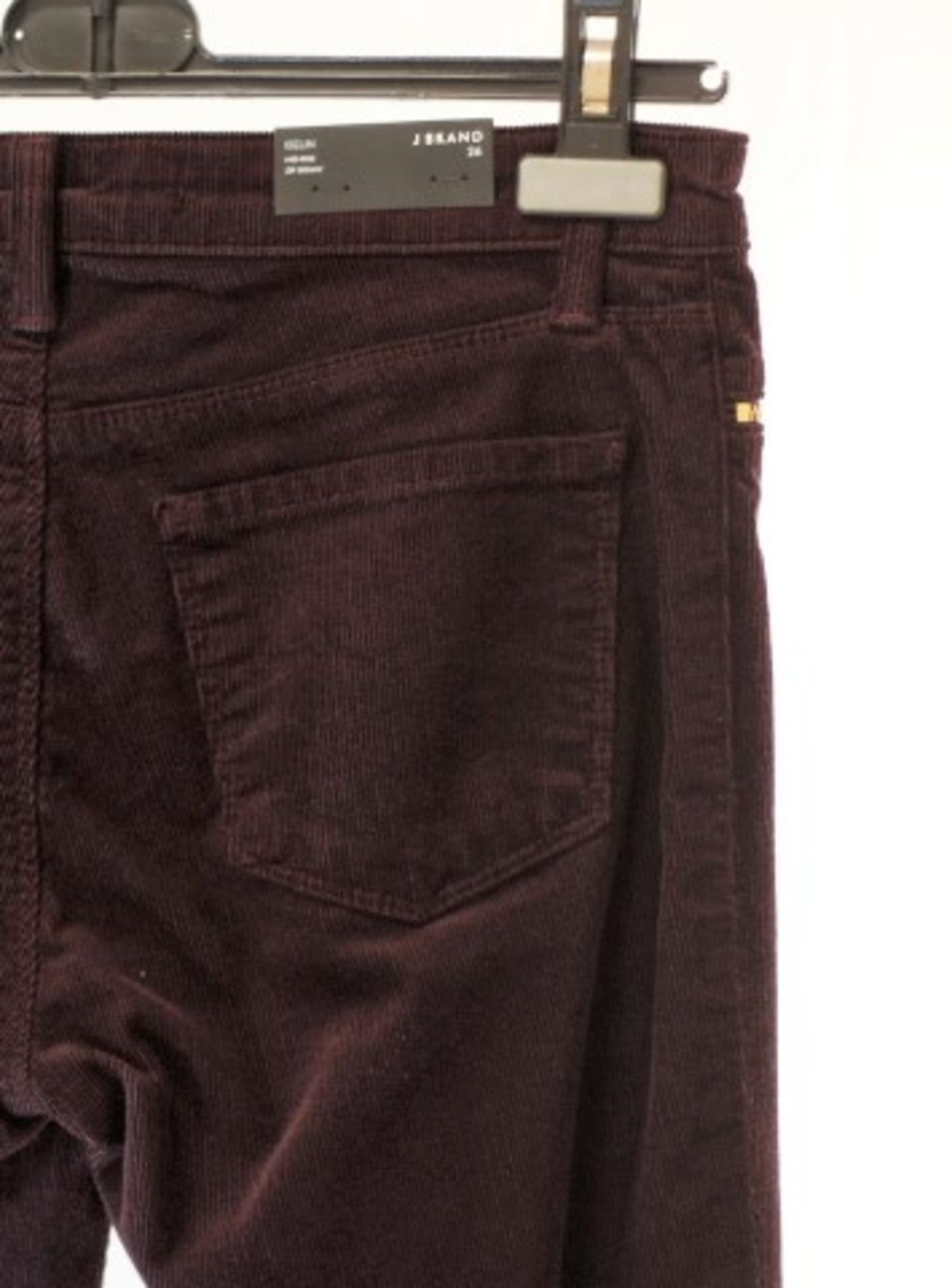 1 x J Brand Blackberry Corduroy Jeans - Size: 6 to 8 - Material: 56% Cotton, 37% Modal, 6% - Image 6 of 6