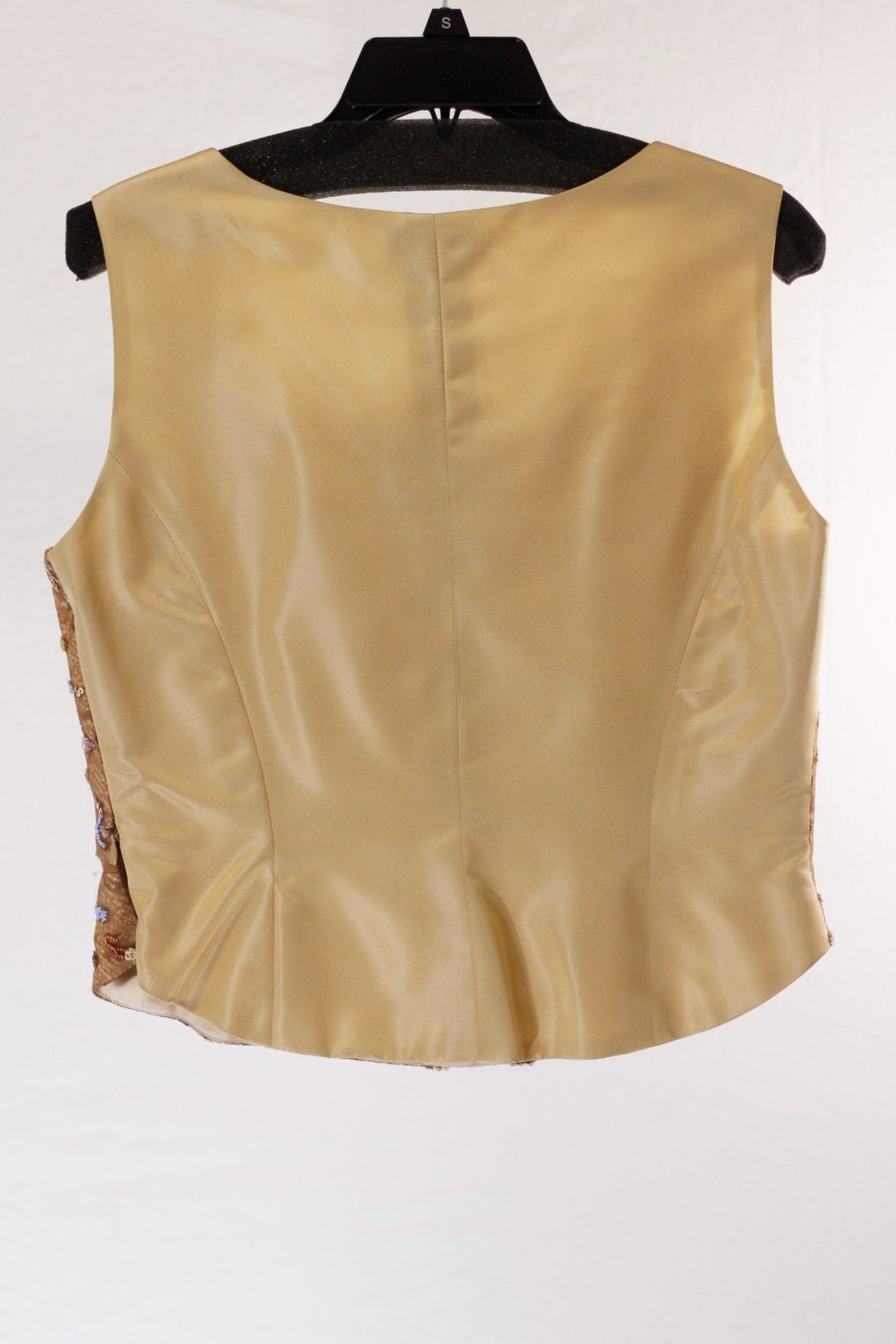 1 x Anne Belin Gold Sequence Vest - Size: 14 - Material: 100% Nylon - From a High End Clothing - Image 3 of 8