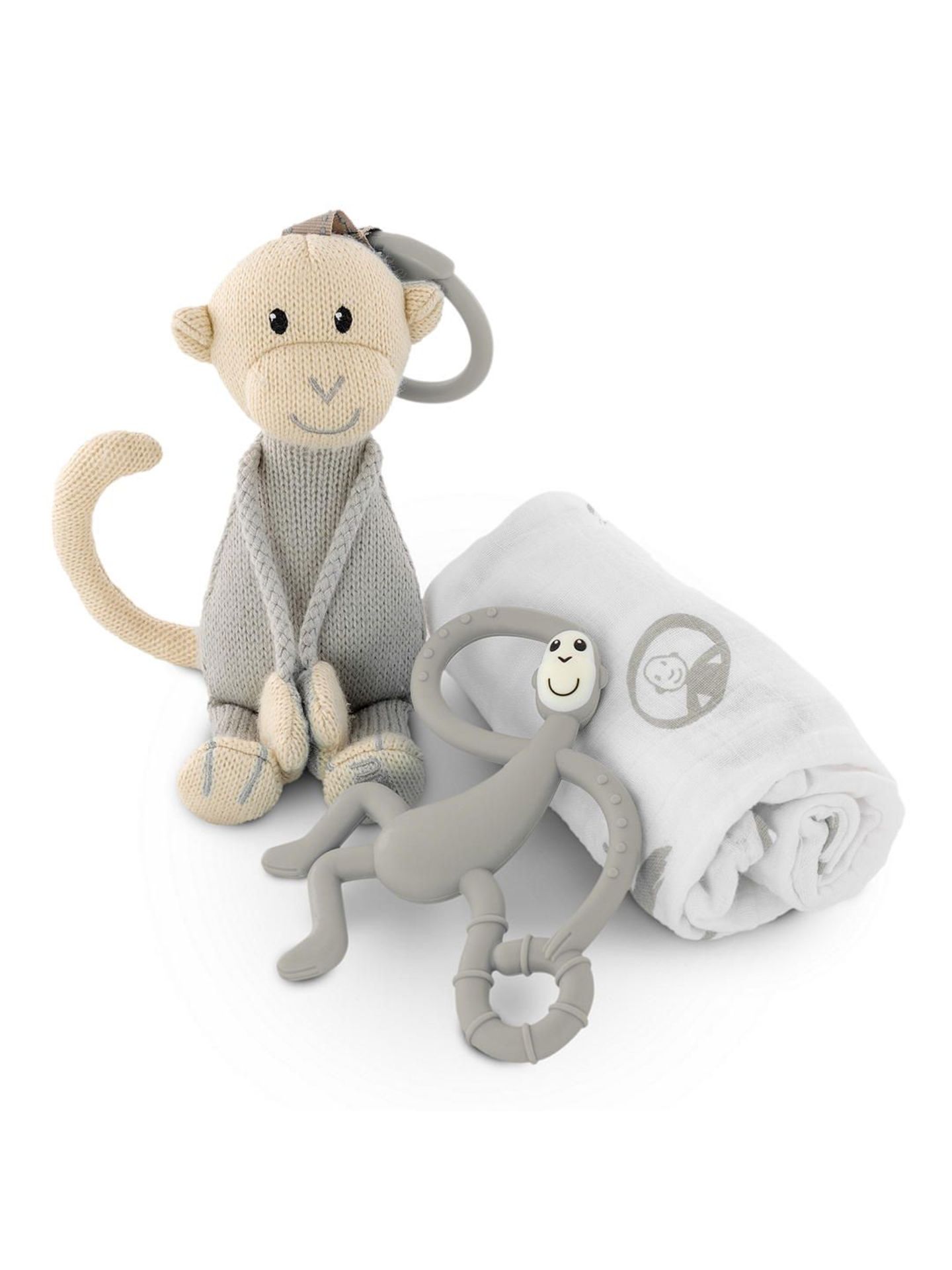 1 x Matchstick Monkey Teething Gift Box Set - Brand New RRP £35.00 - CL987 - Ref: HRX170  -