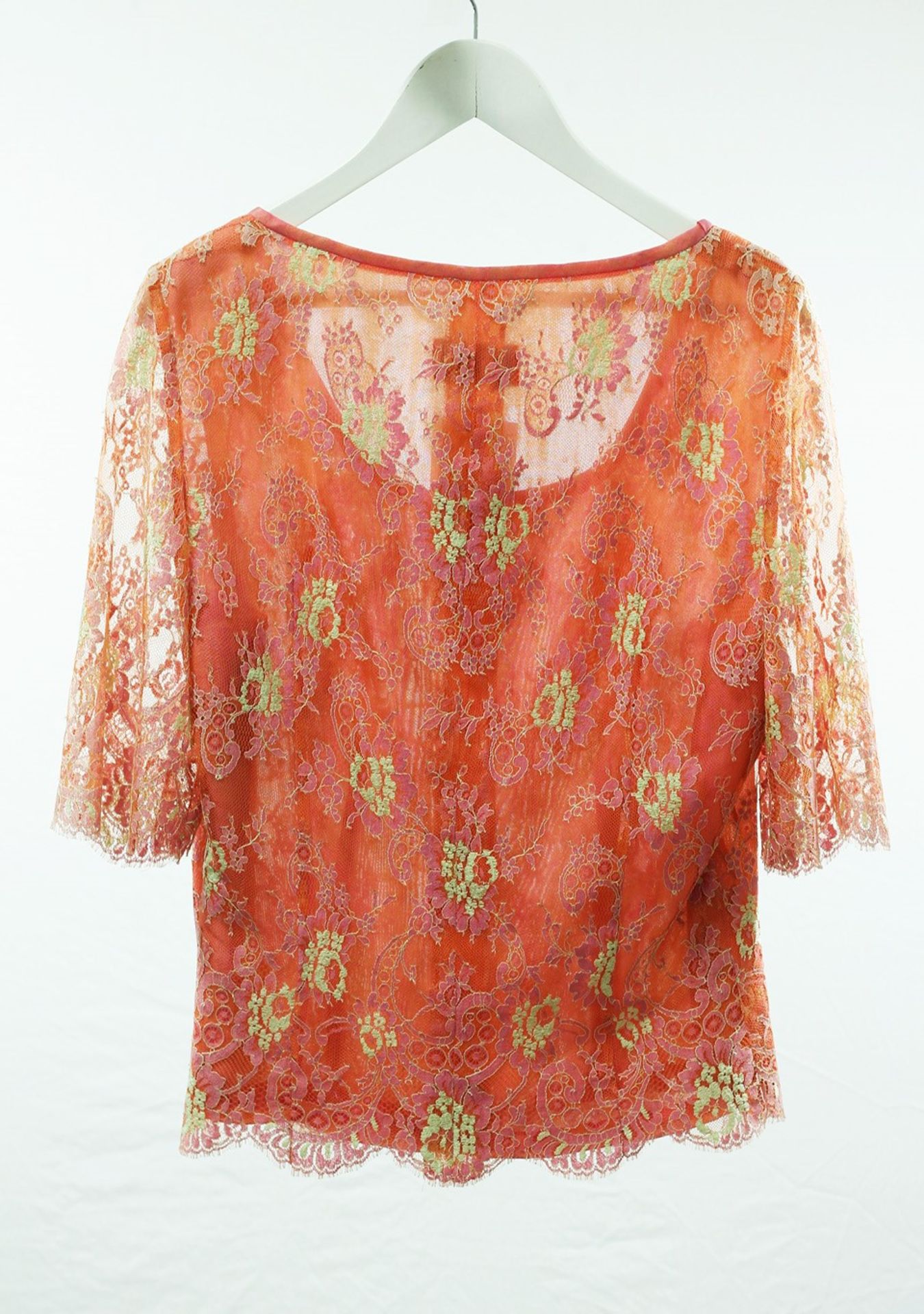 1 x Anne Belin Pink Top - Size: 18 - Material: 50% Cotton, 50% Polyester - From a High End - Image 6 of 7