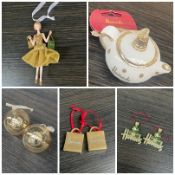 1 x Assortment Of Luxury Christmas Tree Decorations - Brand New - CL987 - Ref: HRX190  - Location: